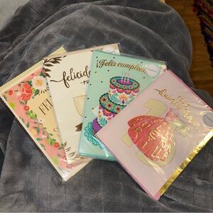 Spirit of Love Greeting Cards in Spanish Quince Anniversary Birthday 4 Cards!